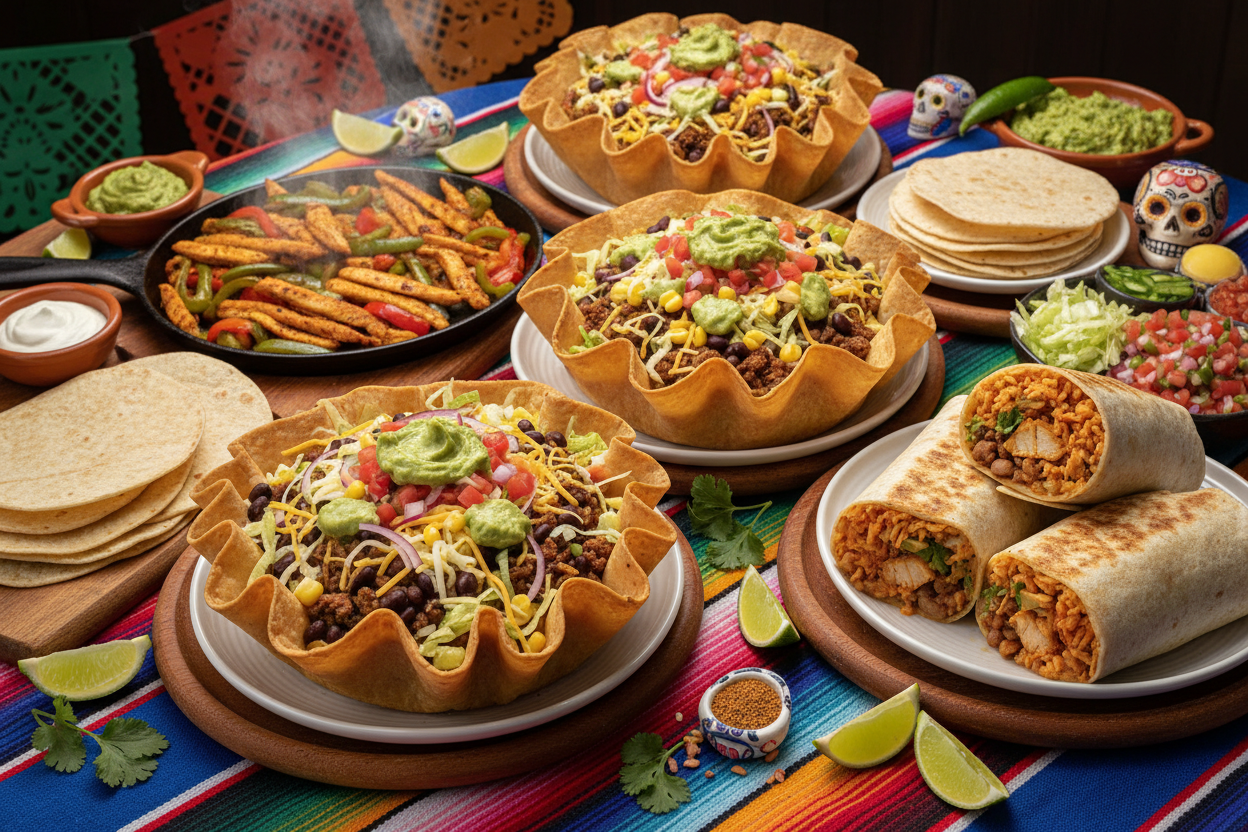 Variedad de platillos mexicanos